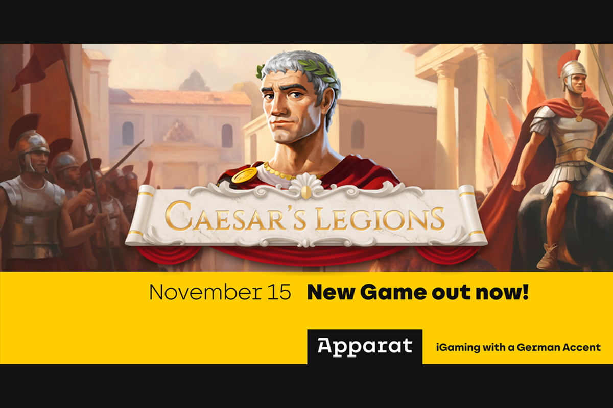 Take control of your destiny of big wins in Caesar's Legions from Apparat Gaming