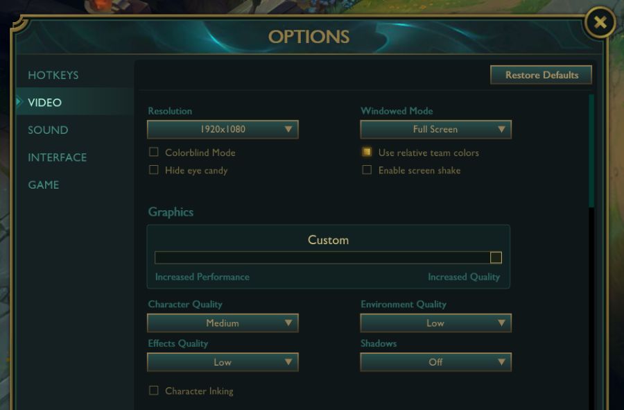 How to Modify League of Legends Resolution Outside of the Game Environment