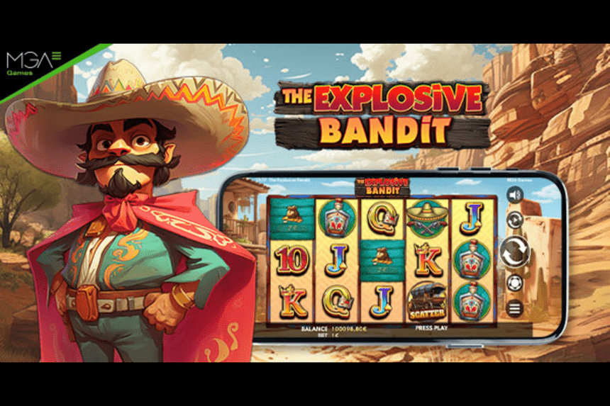 MGA Games is proud to present its latest slot game “The Explosive Bandit”, set in the Wild West