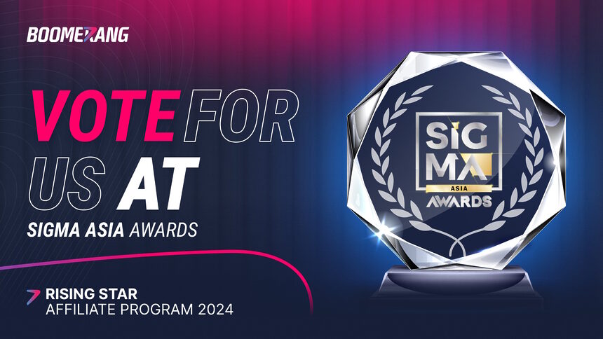 SiGMA Asia Awards 2024: Boomerang Partners Nominated for ‘Rising Star Affiliate Program’