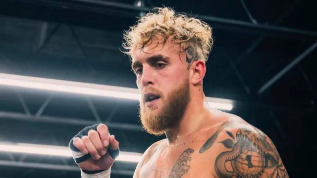 Jake Paul training in the boxing ring in 2022